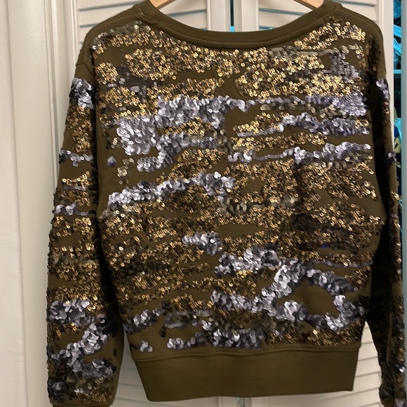 Express upscale sequin long sleeve sweatshirt - Picture 8 of 8